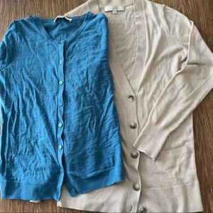 BUNDLE Two Cardigans Loft Size Small